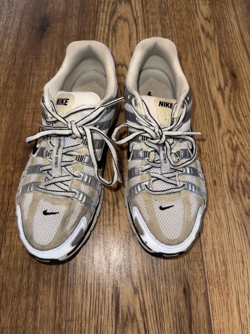 Nike P-6000 Women’s White/Tan Running Sneakers